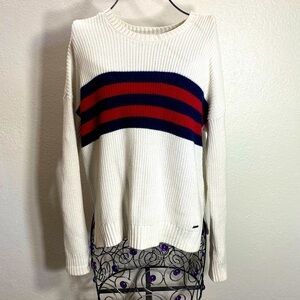 Hollister knit color block Crewneck sweater size XS